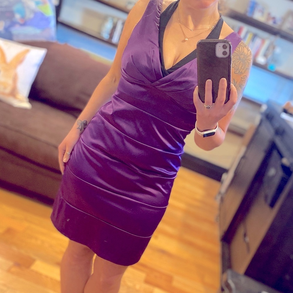 🆕 NWT Satin Bandage Bodycon Dress